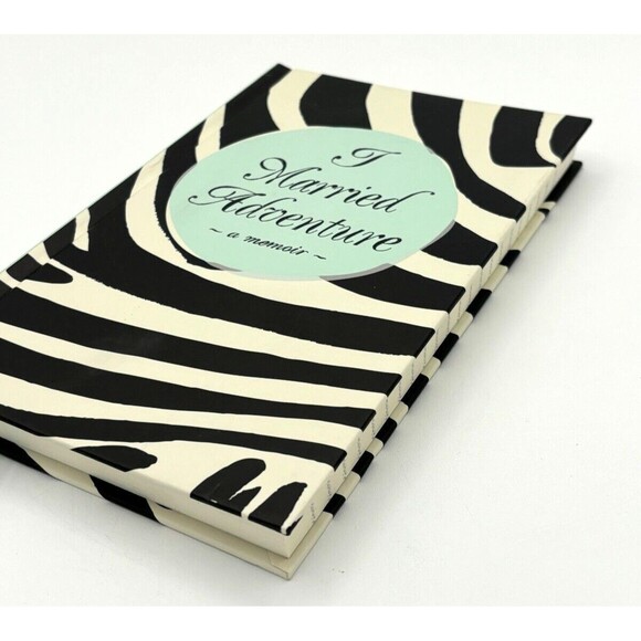 Kate Spade Bridal Notebook Hardcover I Married Adventure Zebra Print Journal New - Picture 15 of 15